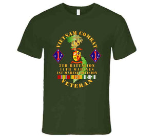 Usmc - Vietnam Combat Vet - 5th Bn, 11th Marines - 1st Marine Div W Vn Svc T Shirt, Hoodie and Premium