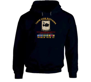 Army - 758th Tank Battalion, "Tuskers", World War II with European Theater Service Ribbons - T Shirt, Premium and Hoodie