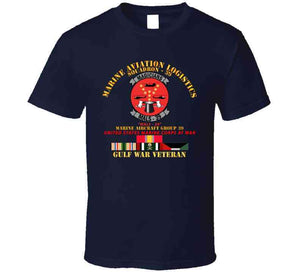 Usmc - Marine Aviation Logistics Squadron 39 - Mals 39 - Magicians - Gulf War Vet W Svc T Shirt