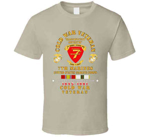 Usmc - Cold War Vet - 7th Marines W Cold Svc X 300 T Shirt