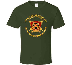 Usmc - 12th Marine Regiment - Thunder And Steel T Shirt