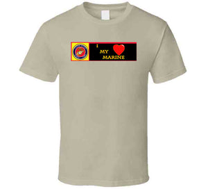 USMC - I Love My Marine T Shirt