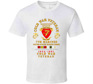 Usmc - Cold War Vet - 7th Marines W Cold Svc X 300 T Shirt