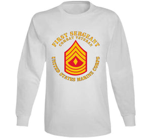 Usmc - First Sergeant - Combat Veteran X 300 T Shirt