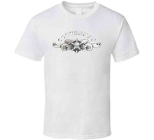 Load image into Gallery viewer, Uscg - Cutterman Badge - Enlisted  - Silver W Top Txt T Shirt
