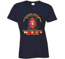 Load image into Gallery viewer, Usmc - 1st Bn, 8th Marines - Beirut Barracks Bombing W Svc T Shirt
