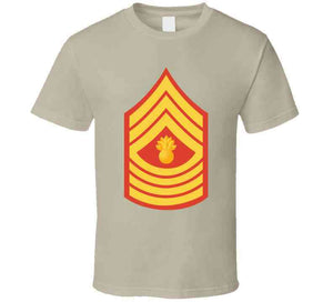 Usmc - Enlisted Insignia - E9 - Master Gunnery Sergeant (mgysgt) - Dress Blue Wo Txt X 300 T Shirt