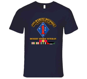 USMC - 1st Marine Division, Desert Storm Veteran - T Shirt, Hoodie, and Premium