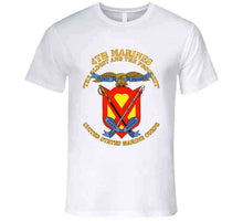 Load image into Gallery viewer, Usmc - 4th Marines Regiment, The Oldest And The Proudest - T Shirt, Premium and Hoodie
