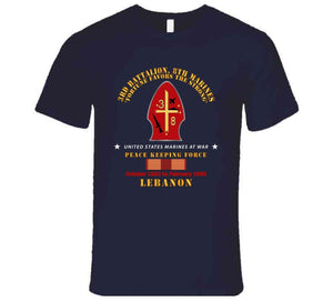 Usmc - 3rd Bn, 8th Marines - Peace Keeping - Lebanon 1983 W Svc X 300 T Shirt