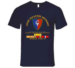 Army - 38th Infantry Division with  WWII (Pacific Theater) Service Ribbons - T Shirt, Premium and Hoodie