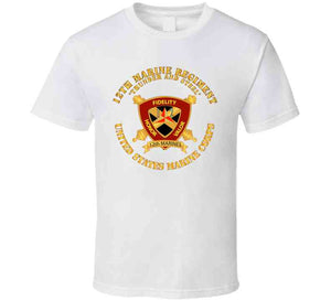 Usmc - 12th Marine Regiment - Thunder And Steel T Shirt