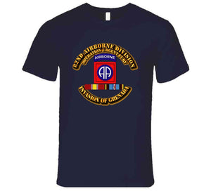 Invasion of Grenada - 82nd Airborne Division, Operation Urgent Fury with Service Ribbons T Shirt, Premium and Hoodie