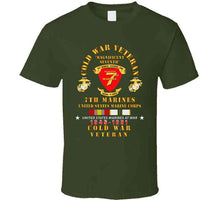 Load image into Gallery viewer, Usmc - Cold War Vet - 7th Marines W Cold Svc X 300 T Shirt
