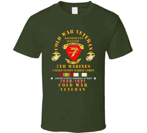 Usmc - Cold War Vet - 7th Marines W Cold Svc X 300 T Shirt