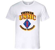 Load image into Gallery viewer, USMC - 1st Marine Division - Vietnam - Combat Vet T Shirt
