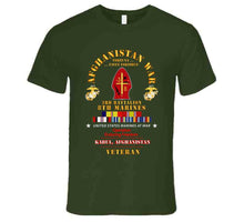 Load image into Gallery viewer, Usmc - Afghanistan War Veteran - 3rd Bn, 8th Marines - Oef - Kabul W Car Afghan Svc X 300 T Shirt
