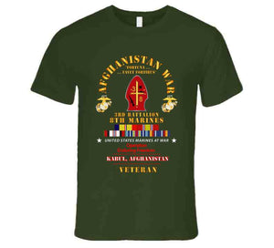 Usmc - Afghanistan War Veteran - 3rd Bn, 8th Marines - Oef - Kabul W Car Afghan Svc X 300 T Shirt