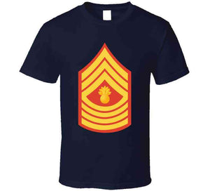 Usmc - Enlisted Insignia - E9 - Master Gunnery Sergeant (mgysgt) - Dress Blue Wo Txt X 300 T Shirt