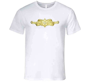 Uscg - Cutterman Badge - Officer - Gold Wo Txt T Shirt