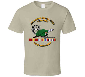 3rd Special Forces Group with DUI, Beret,  and  Afghanistan Ribbons T Shirt