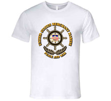 Load image into Gallery viewer, United States Merchant Marine, &quot;Peace and War&quot; with Color Shield - T Shirt, Premium and Hoodie
