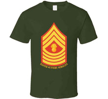 Load image into Gallery viewer, Usmc - Enlisted Insignia - E9 - Master Gunnery Sergeant (mgysgt) - Dress Blue - Bottom Txt T X 300 T Shirt
