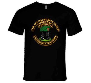 SOF - 7th SFG - Boots and Beret - Afghanistan T Shirt