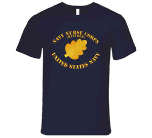 Navy - Navy Nurse Corps, Pin Branch, (Retired) with Text - T Shirt, Premium and Hoodie