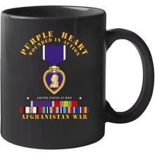 Load image into Gallery viewer, Purple Heart - Wia W Afghanistan Svc W Purple Heart Ribbon T Shirt
