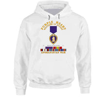 Load image into Gallery viewer, Purple Heart - Wia W Afghanistan Svc W Purple Heart Ribbon T Shirt
