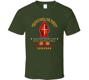 Usmc - 3rd Bn, 8th Marines - Peace Keeping - Lebanon 1983 W Svc X 300 T Shirt