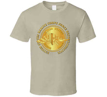 Load image into Gallery viewer, Emblem - USMC - Force Recon on USMC Gold T Shirt
