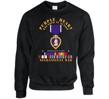 Load image into Gallery viewer, Purple Heart - Wia W Afghanistan Svc W Purple Heart Ribbon T Shirt
