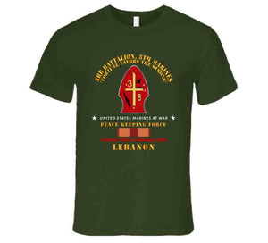 Usmc - 3rd Bn, 8th Marines - Peace Keeping - Lebanon 1983 W Svc X 300 T Shirt