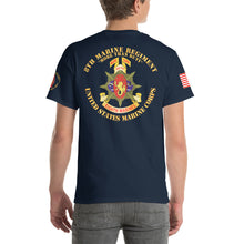 Load image into Gallery viewer, 3rd Battalion, 8th Marines - Peace Keeping - Lebanon 1984 with Armed Forces Expeditionary Ribbon - Short Sleeve T-Shirt
