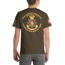 Load image into Gallery viewer, 3rd Battalion, 8th Marines - Peace Keeping - Lebanon 1984 with Armed Forces Expeditionary Ribbon - Short Sleeve T-Shirt
