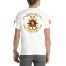 Load image into Gallery viewer, 3rd Battalion, 8th Marines - Peace Keeping - Lebanon 1984 with Armed Forces Expeditionary Ribbon - Short Sleeve T-Shirt
